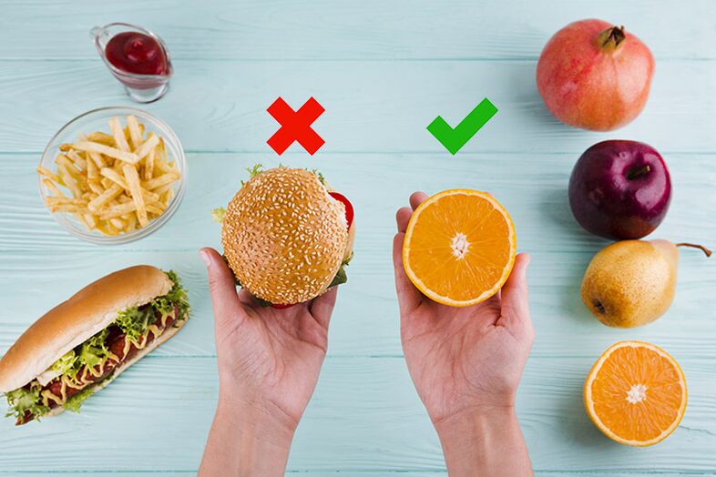 Para adelgazar se sustituyen los snacks de comida rápida por frutas